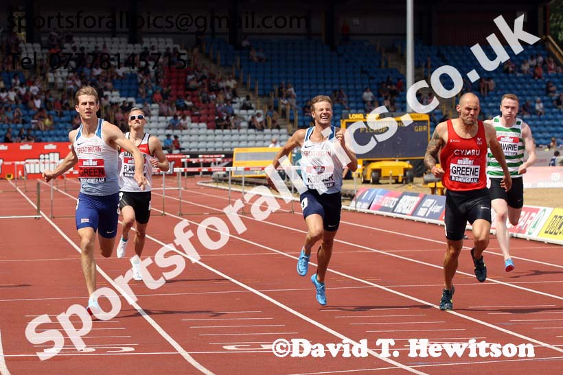 Mens 400 metres hurdles, Muller British Championships, Alexander Stadium, Birmingham. Photo: David T. Hewitson/Sports for All Pics